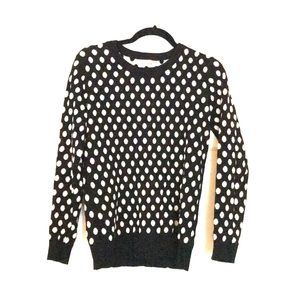 Black & white polka dot sweater